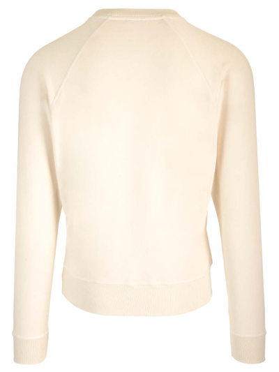 Shop Tom Ford Lightweight Jersey Sweatshirt In White