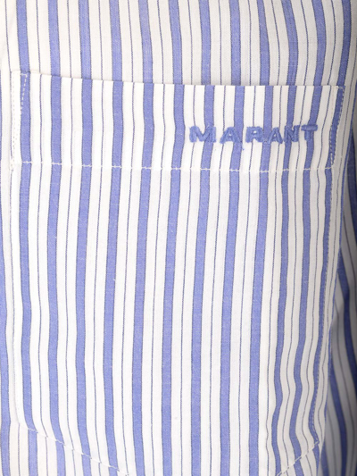 Shop Isabel Marant Jasolo Striped Shirt In Light Blue
