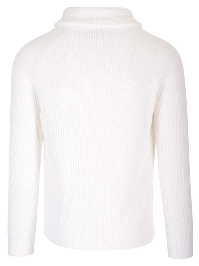 Shop Brunello Cucinelli Malfil? Cotton Cardigan In White