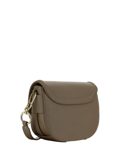Shop See By Chloé Mara Shoulder Bag In Motty Grey