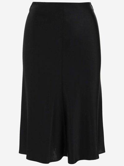 Shop Stella Mccartney Viscose Blend Skirt In Black