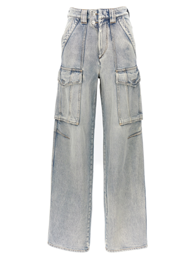 Shop Marant Etoile Heilani Jeans In Light Blue