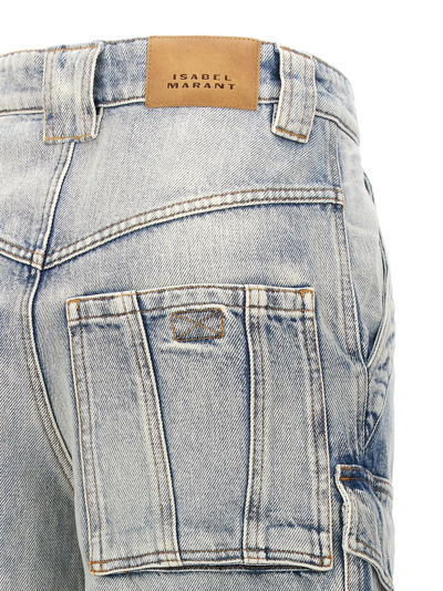 Shop Marant Etoile Heilani Jeans In Light Blue
