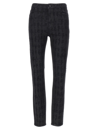 Shop Karl Lagerfeld Aop Jeans In Black