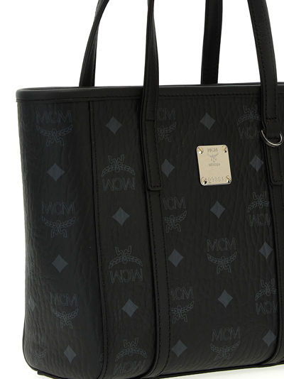 Shop Mcm M-veritas Mini Shopping Bag In Black