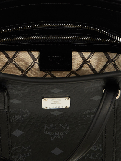 Shop Mcm M-veritas Mini Shopping Bag In Black