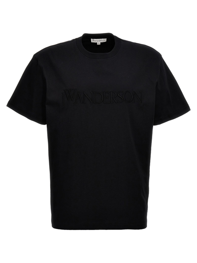 Shop Jw Anderson Logo T-shirt In Black