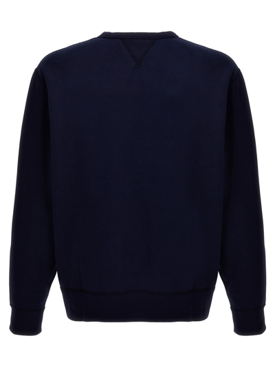 Shop Polo Ralph Lauren Logo Sweatshirt In Blue