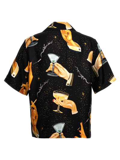 Shop Amiri Champagne Bowling Shirt In Multicolor
