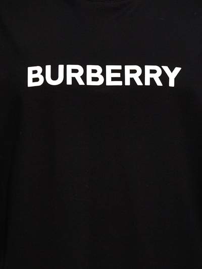Shop Burberry Harriston T-shirt In White/black