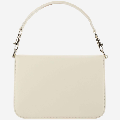 Shop Valentino Locò Calfskin Shoulder Bag In White