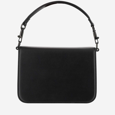 Shop Valentino Locò Calfskin Shoulder Bag In Black