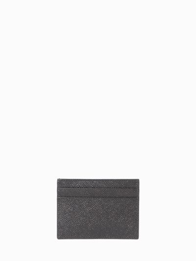 Shop Dolce & Gabbana Leather Cardholder In Black