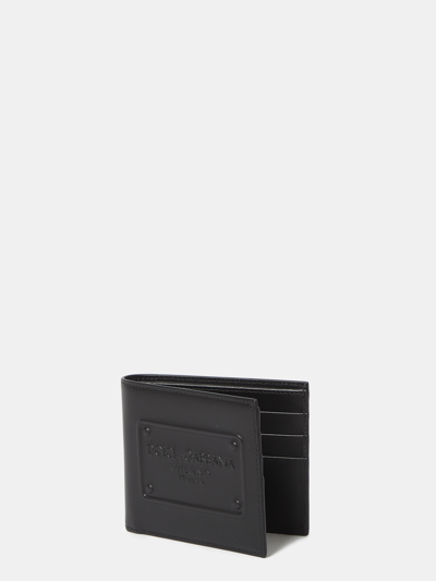 Shop Dolce & Gabbana Bifold Wallet In Leather In Black