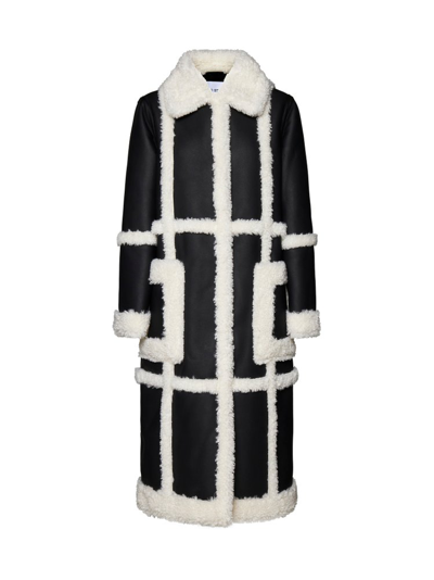 Shop Stand Studio Patrice Long Sleeved Coat In Multi
