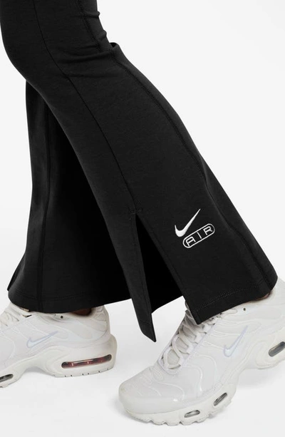 Shop Nike Kids' Air High Waist Leggings In Black/ White