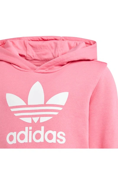 Shop Adidas Originals Kids' Adicolor Hoodie & Joggers Set In Pink Fusion