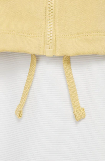 Shop Nike Kids' Sportswear Air Zip Hoodie In Saturn Gold/ Pale Ivory