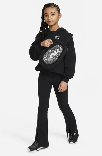 Shop Nike Kids' Sportswear Air Zip Hoodie In Black/ White