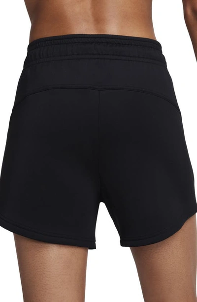 Shop Nike Prima Dri-fit High Waist Shorts In Black/ Black