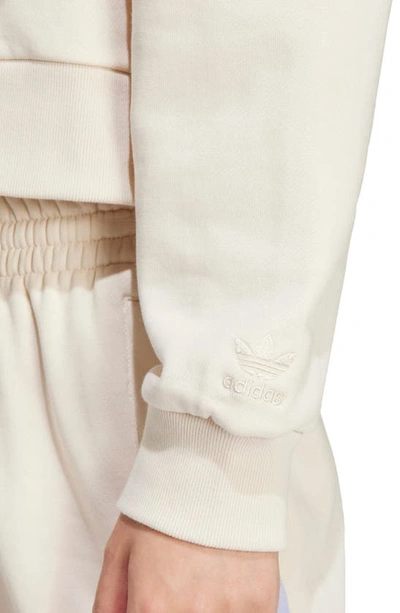 Shop Adidas Originals Vrct Lifestyle Cotton Graphic Hoodie In Wonder White