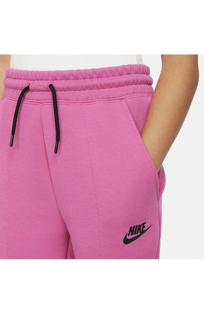 Shop Nike Kids' Sportswear Tech Fleece Joggers In Alchemy Pink/ Black/ Black