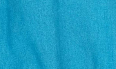 Shop Diane Von Furstenberg Daniella Belted Long Sleeve Romper In Cerulean Blue