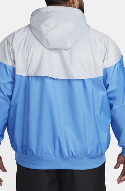 Shop Nike Sportswear Windrunner Jacket In Star Blue/ Wolf Grey