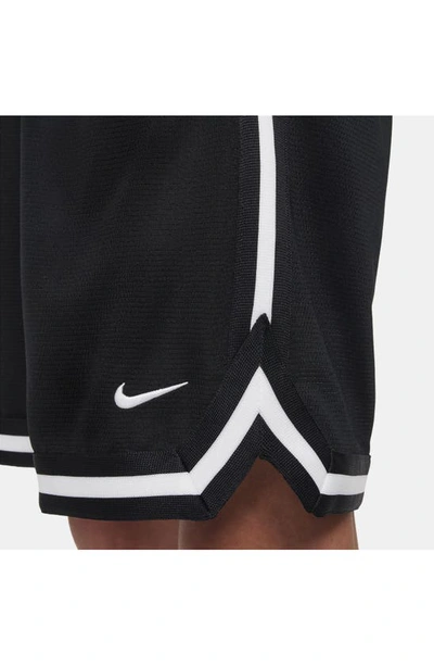 Shop Nike Kids' Dri-fit Dna Athletic Shorts In Black/ White