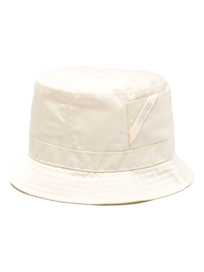 Jacquemus Yellow Le Bob Ovalie Bucket Hat In Yellow