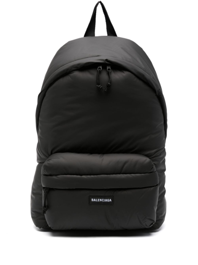 Shop Balenciaga Black Explorer Padded Backpack