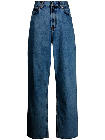 Shop Wardrobe.nyc Blue Wide-leg Jeans