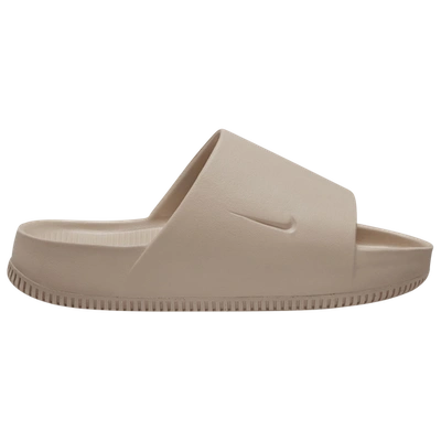 Shop Nike Mens  Calm Slides In Khaki/khaki