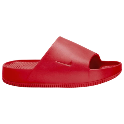 Shop Nike Mens  Calm Slides In University Red/university Red
