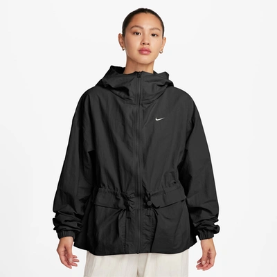 Shop Nike Womens  Trend Woven Jacket In Black/white