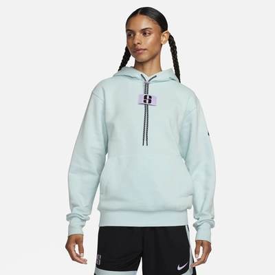 Shop Nike Womens  Sabrina Hoodie In Jade Ice/black