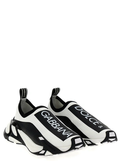 Shop Dolce & Gabbana 'fast' Sneakers In White/black