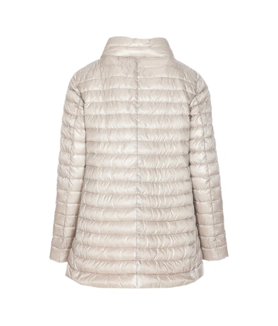 Herno Reversible Button-up Padded Down Jacket In Grigio