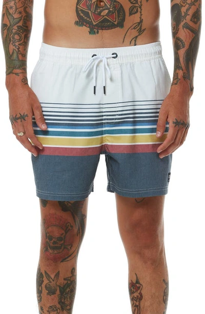 Shop Ezekiel Trevor Swim Trunks In Dark Blue