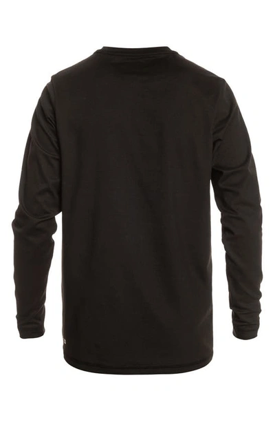 Shop Quiksilver Solid Streak Upf 50+ Long Sleeve Shirt In Black