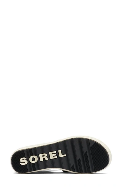 Shop Sorel Cameron Espadrille Wedge Sandal In Black/ Chalk