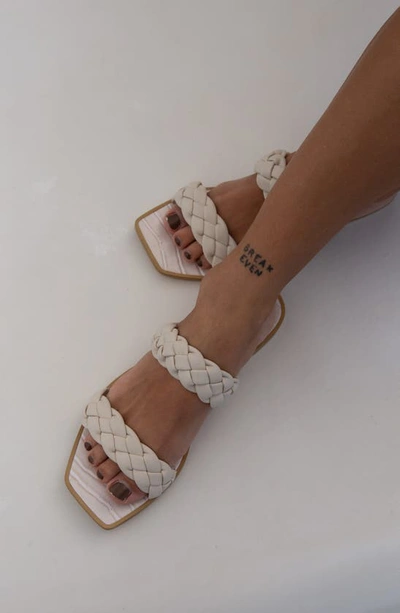 Shop Dolce Vita Indy Slide Sandal In Ivory Stella