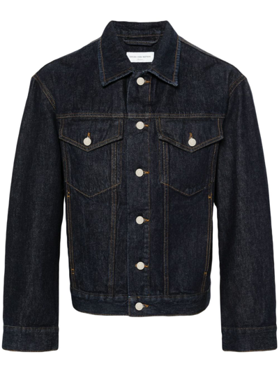 Shop Dries Van Noten Bue Button-up Denim Jacket In Blue