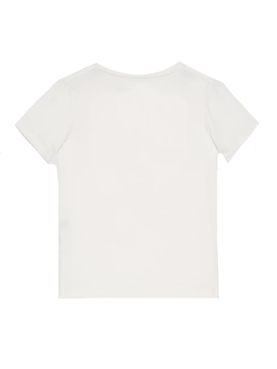 Shop Gucci Childrens Printed Cotton Jersey T-shirt In Bianco