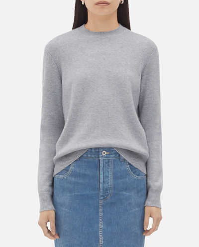 Shop Bottega Veneta Cashmere Sweater In Grey
