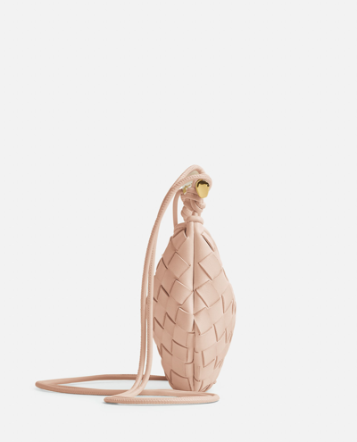 Shop Bottega Veneta Mini Sardine Leather Shoulder Bag In Pink