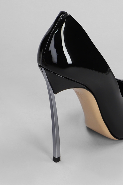 Shop Casadei Blade Pumps In Black Patent Leather