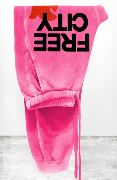 Shop Freecity Large Sunfades Pocket Sweatpant In Pink