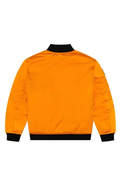 Shop Andy & Evan Kid' Reversible Bomber Jacket In Orion Orange