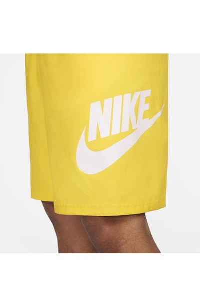 Shop Nike Club Woven Shorts In Lightning/ White